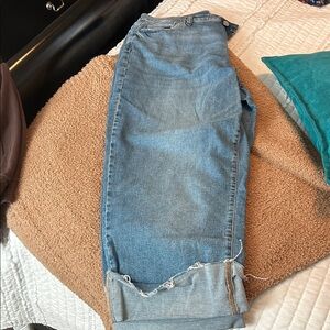 Sonoma Light Blue cropped wide cuff Jeans